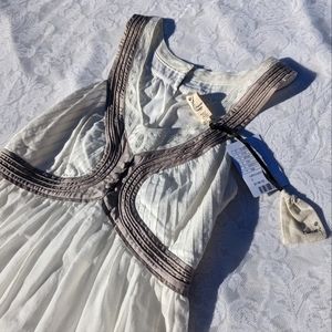 Anthropologie Silk Cotton sun dress NWT